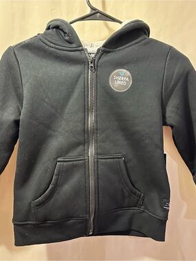 Tony Hawk Sherpa-Lined Black Kids Zip Hoodie